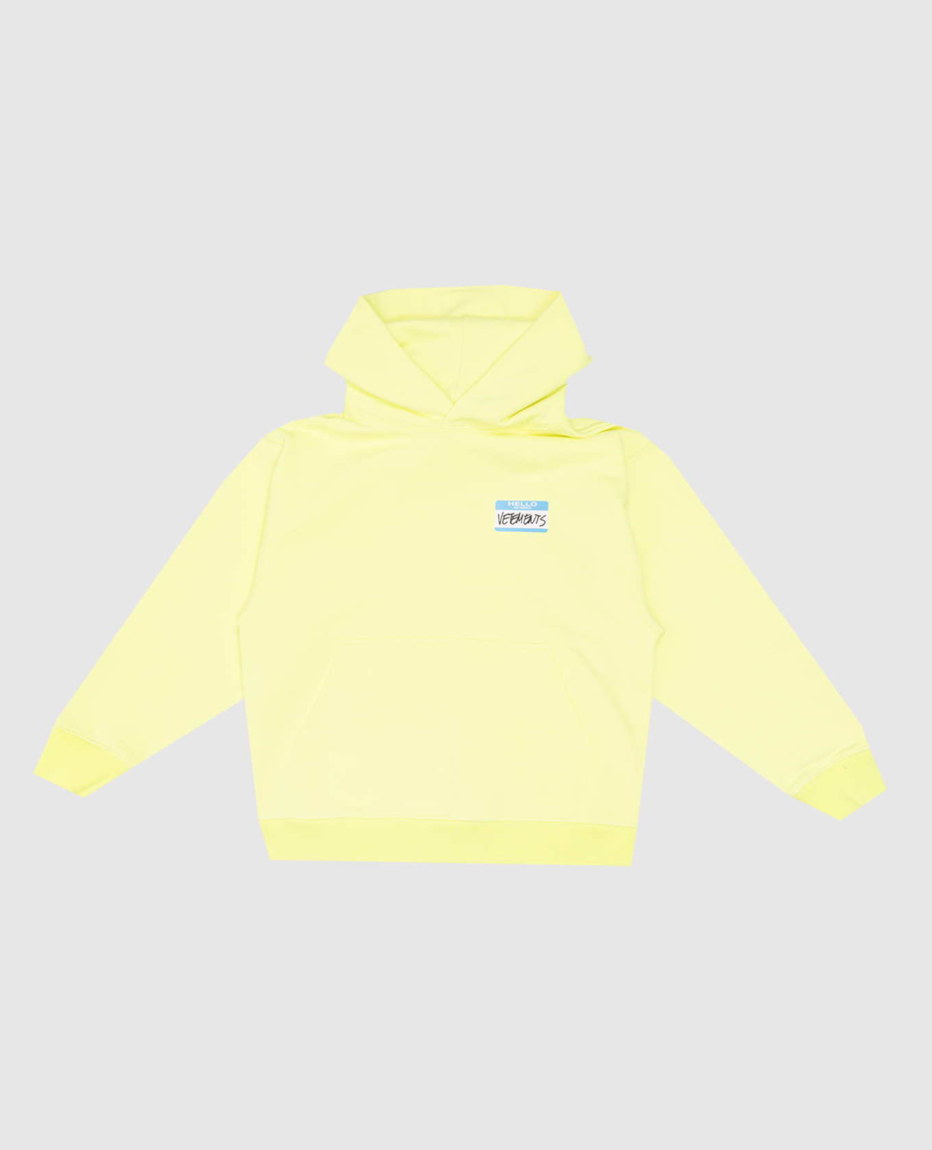 Children's green hoodie with logo print vetements