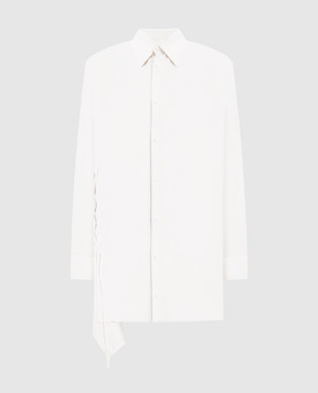 Y`S Yamamoto White blouse with lacing YOB13200