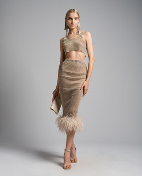 Santa Brands Top with crystals CROPTOP
