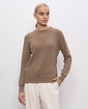 Brunello Cucinelli Brown ribbed jumper M19194710P