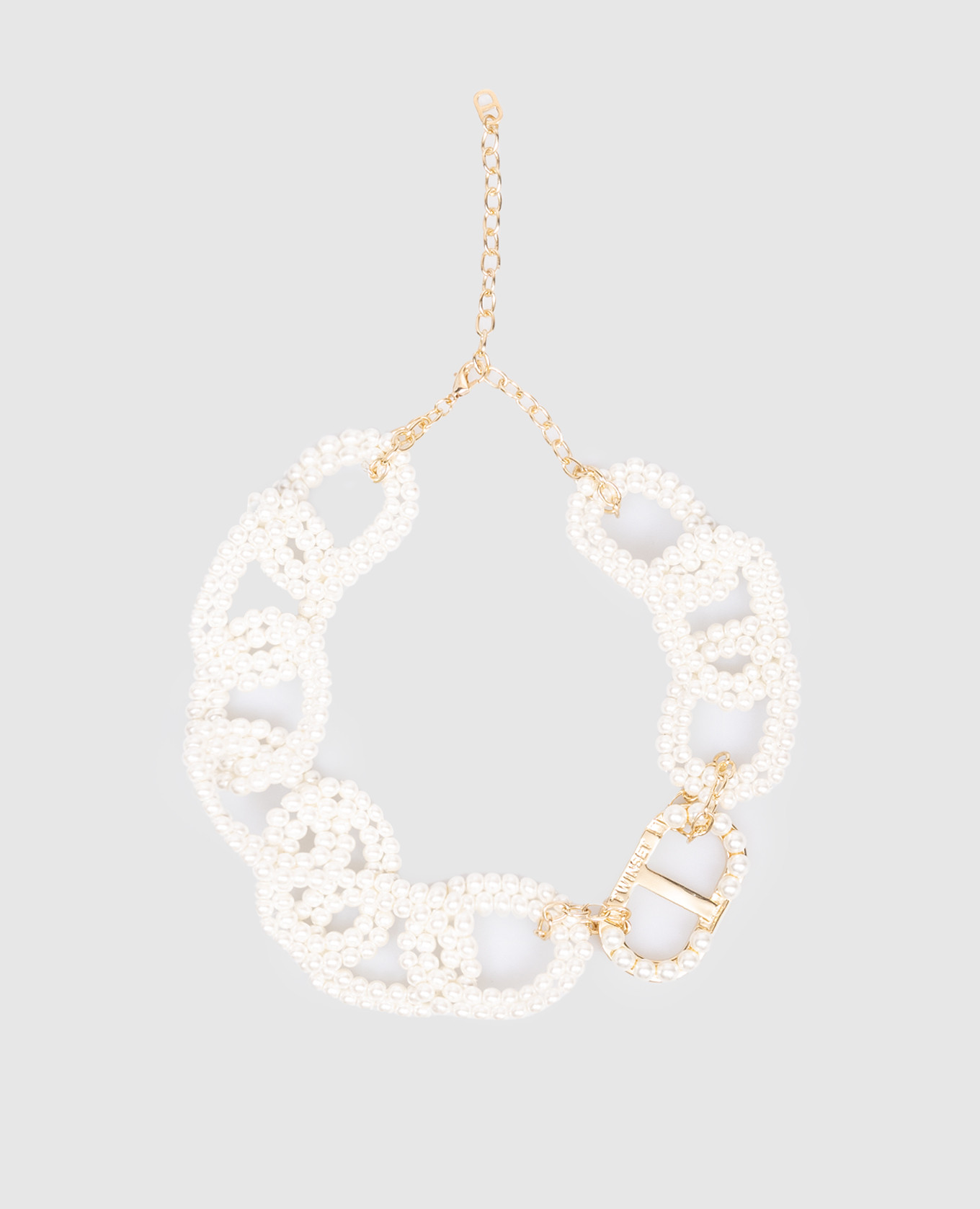 

White necklace in the form of a chain of beads Twinset