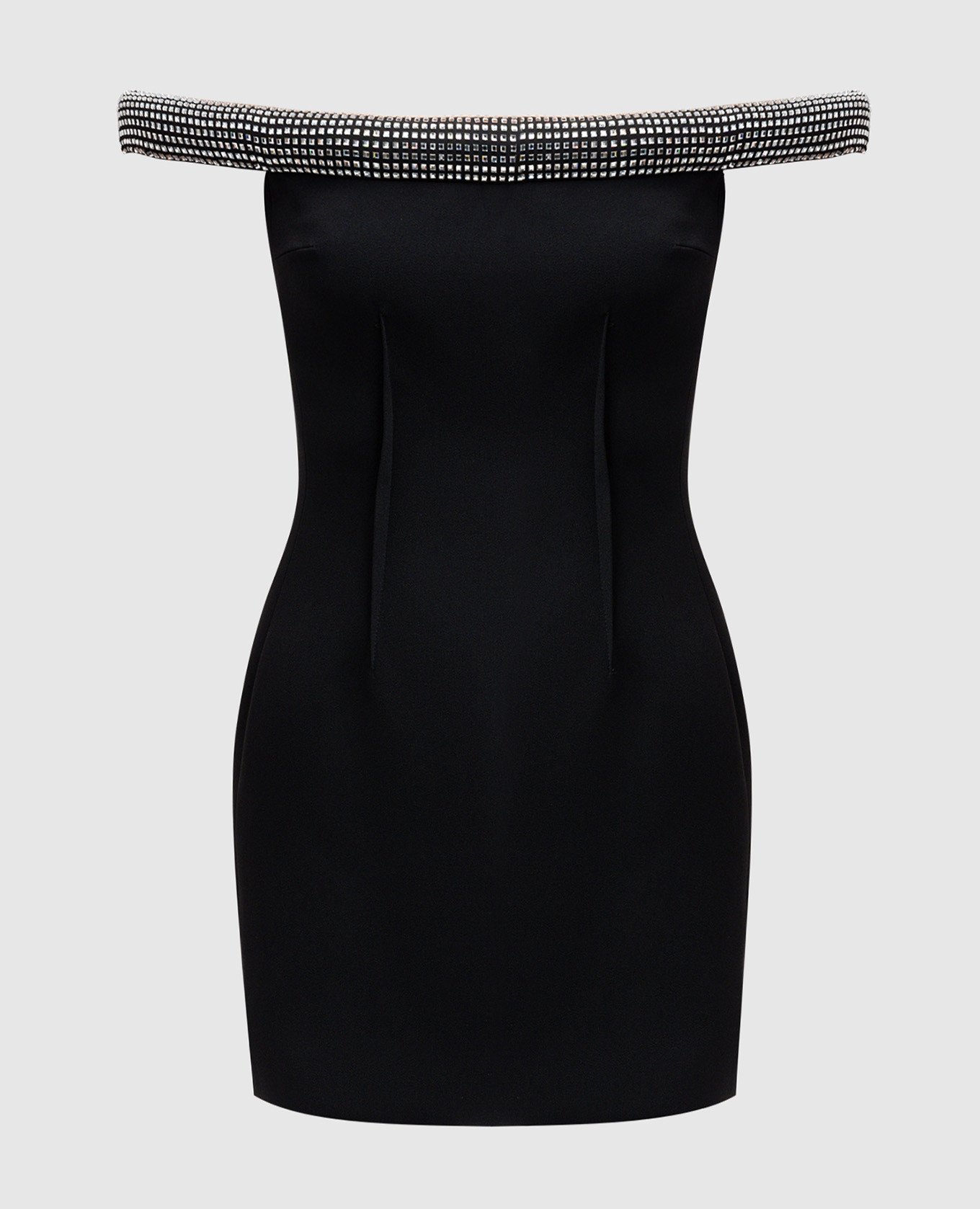 

Black mini dress with crystals David Koma