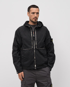 Stone Island Black transformer jacket WATRO-TC IN ECONYL K1S154100020S0020