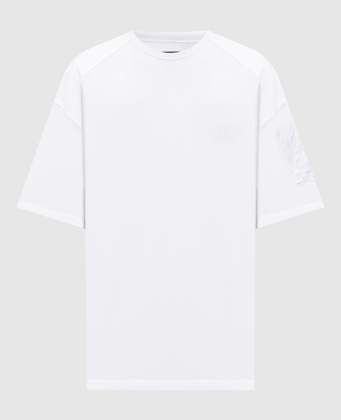 White T-shirt with logo embroidery Juun.j