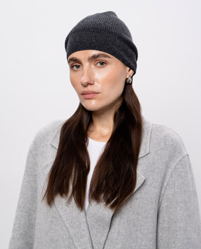Peserico Gray hat with wool and silk S36210F1209095