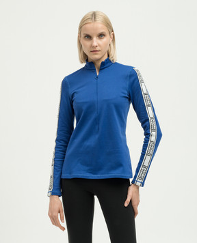 Wolford Blue longsleeve with logo pattern 52984