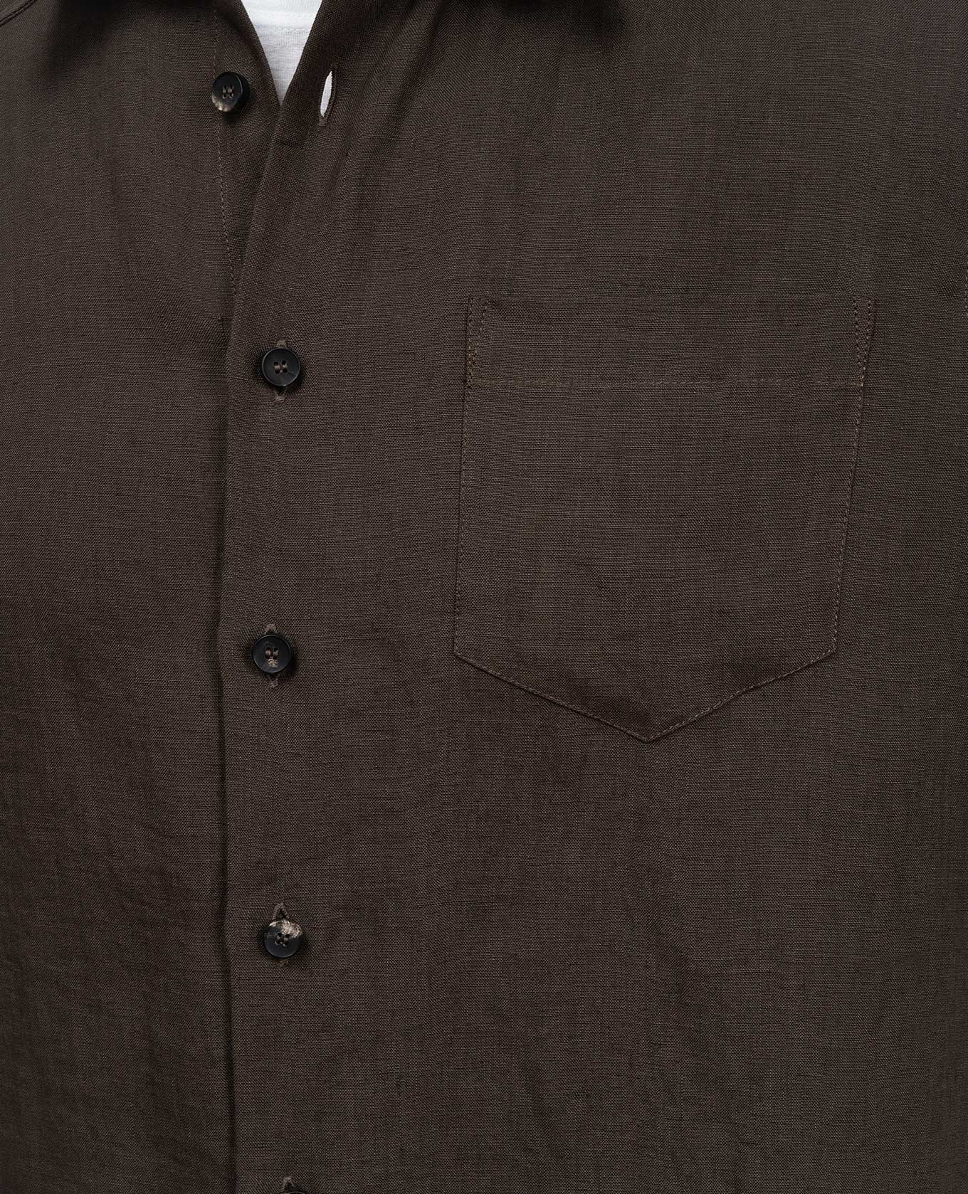 Brown linen shirt Cashmere&Whiskey 5