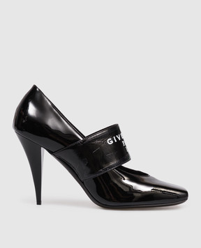 Givenchy Black patent leather shoes with logo BE404JE2F6