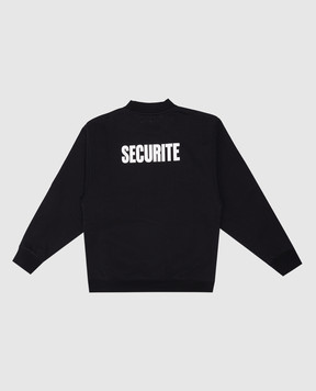 Vetements Children's black sweatshirt with a print KA10CW120B