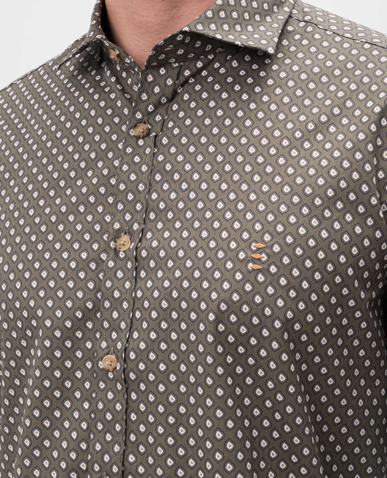 Green patterned shirt Florentino 5