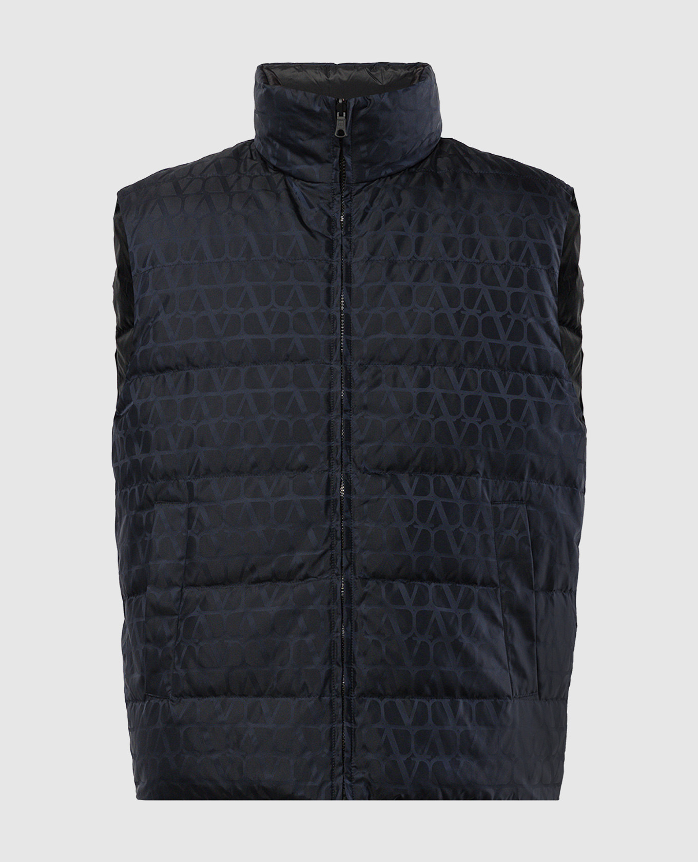 

Reversible down vest with Toile Iconographe pattern Valentino, White