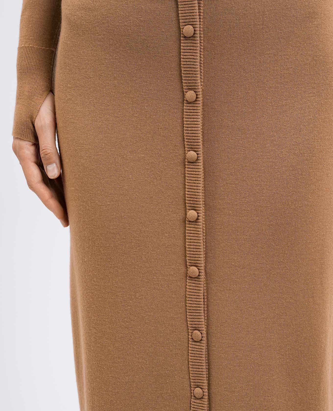 

Brown skirt with wool Victoria Beckham