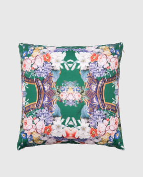 Roberto Cavalli Decorative pillow in animalistic and floral prints H0100000026С108