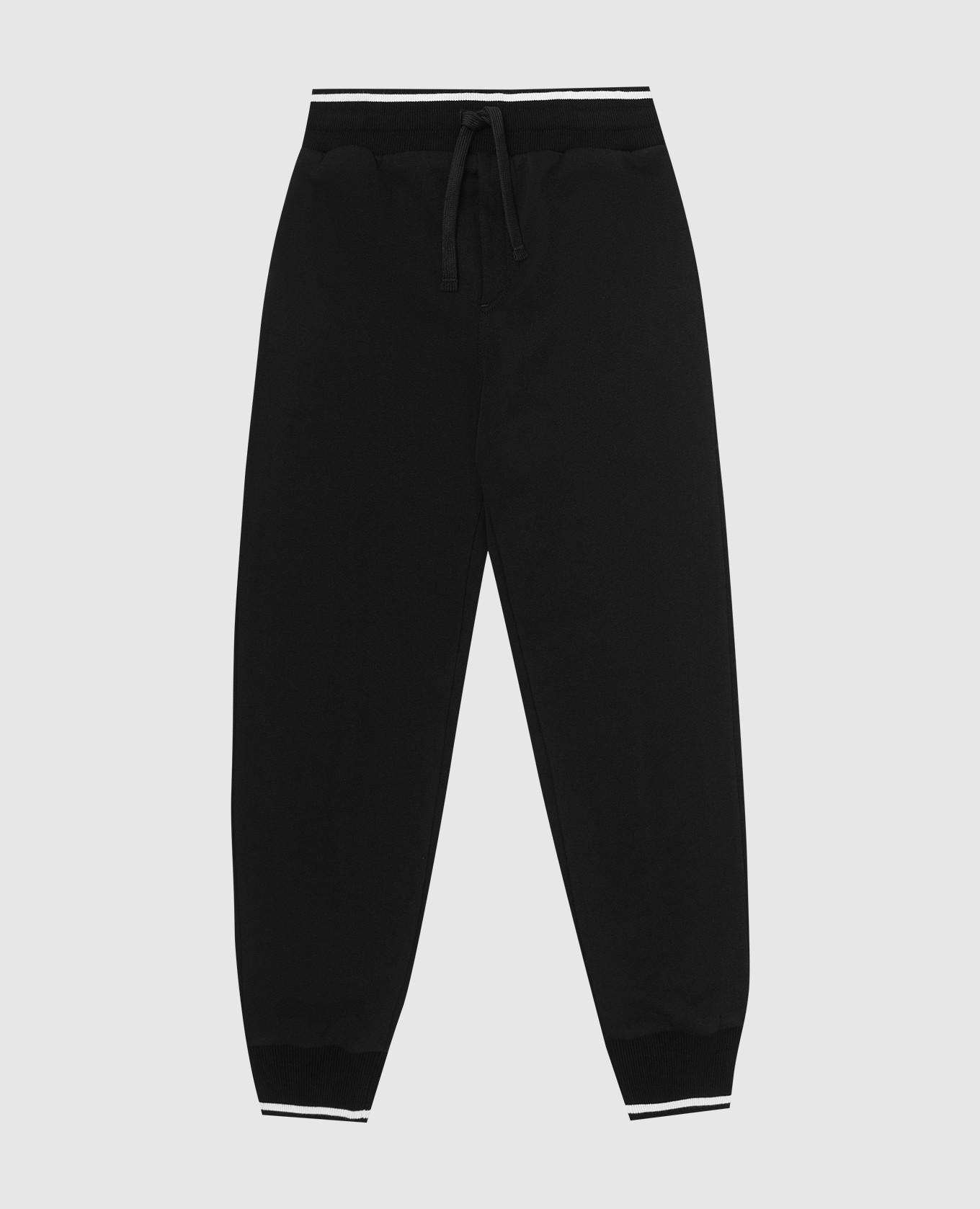 

Kids' black joggers with monogram logo print Dolce&Gabbana