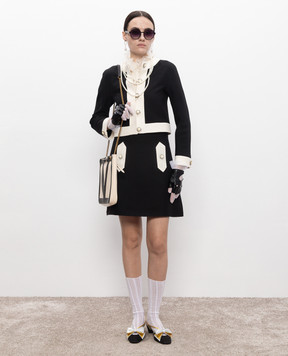 Valentino Black wool and silk mini skirt 6B3RACE81CF