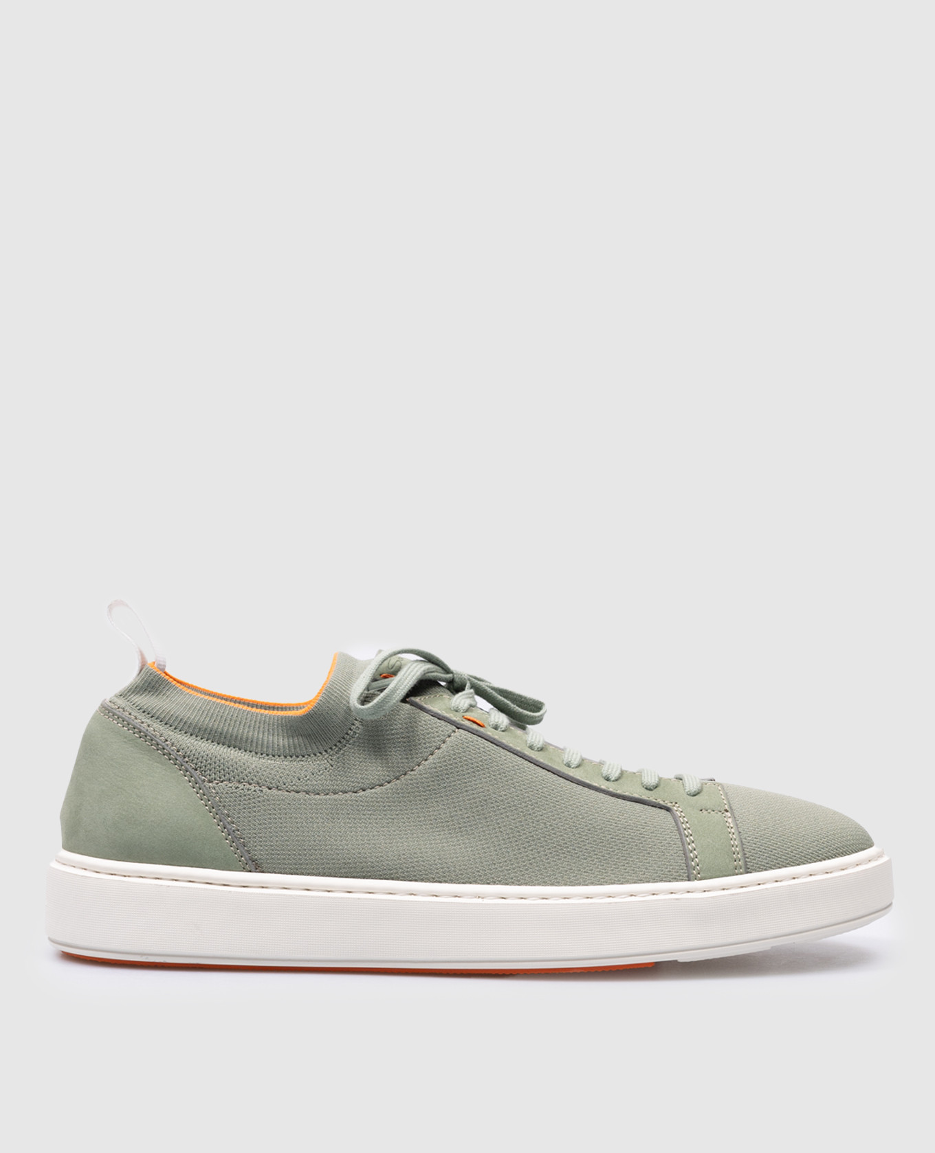 

Daf green combo trainers with logo Santoni, Зеленый