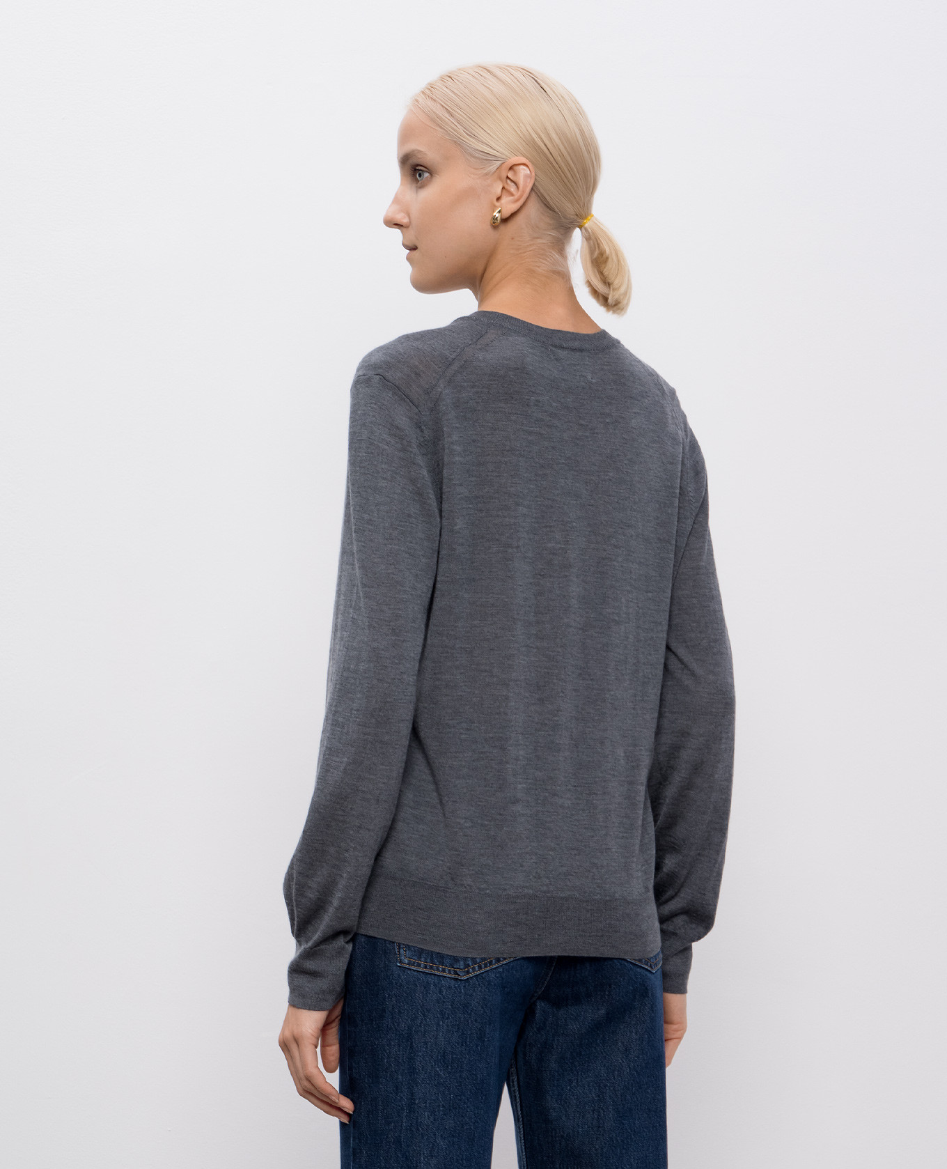 JULIO gray cashmere pullover Loulou de Saison 4