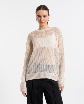 Jil Sander Beige silk jumper J02GP0209J16135