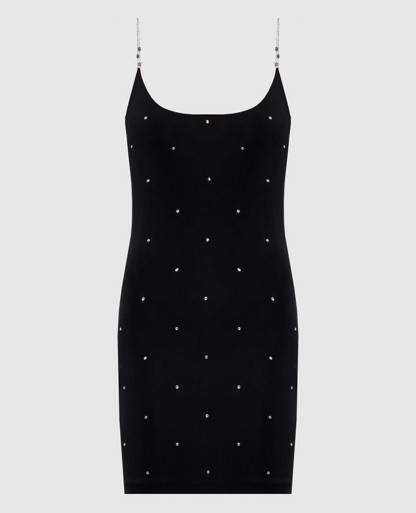 

Black mini dress with crystals AMIRI
