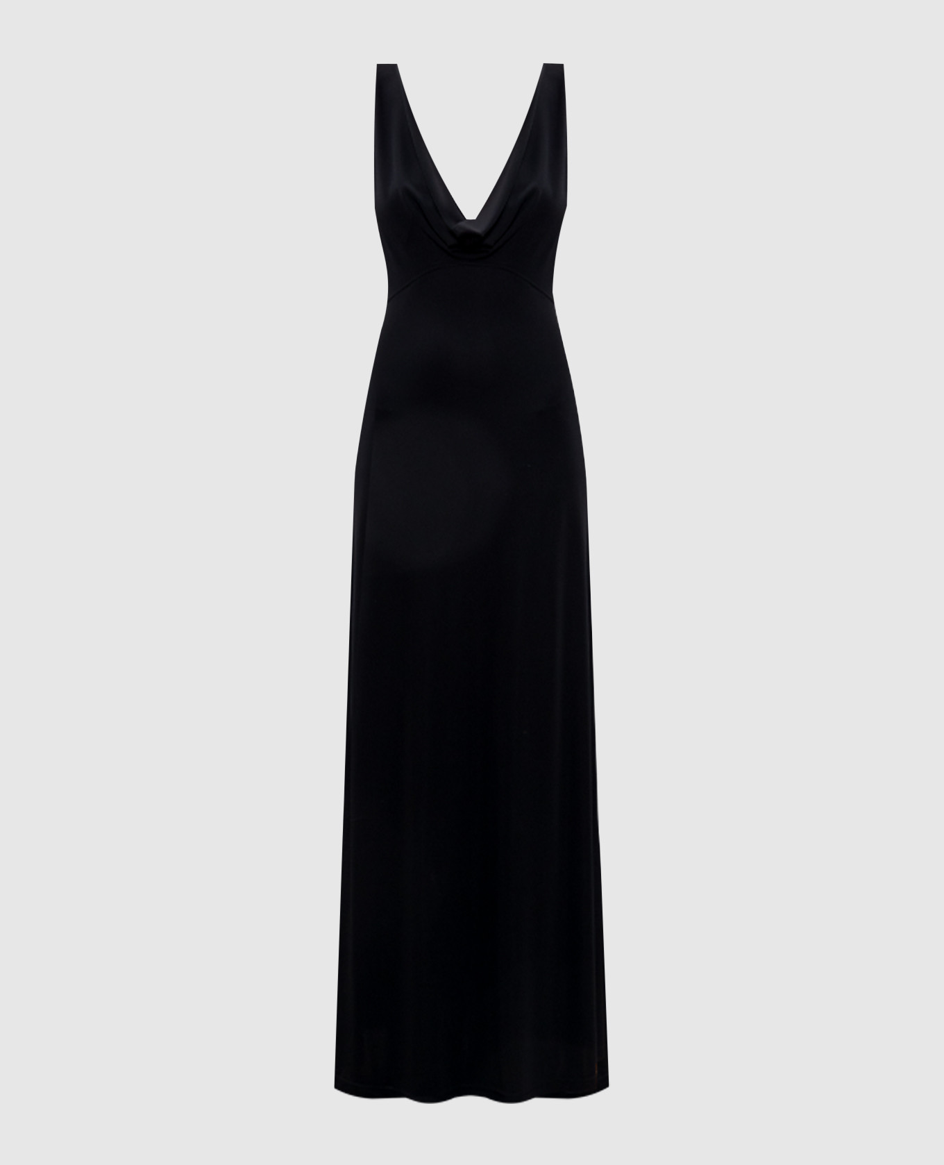 

Black maxi dress with an open back Toteme