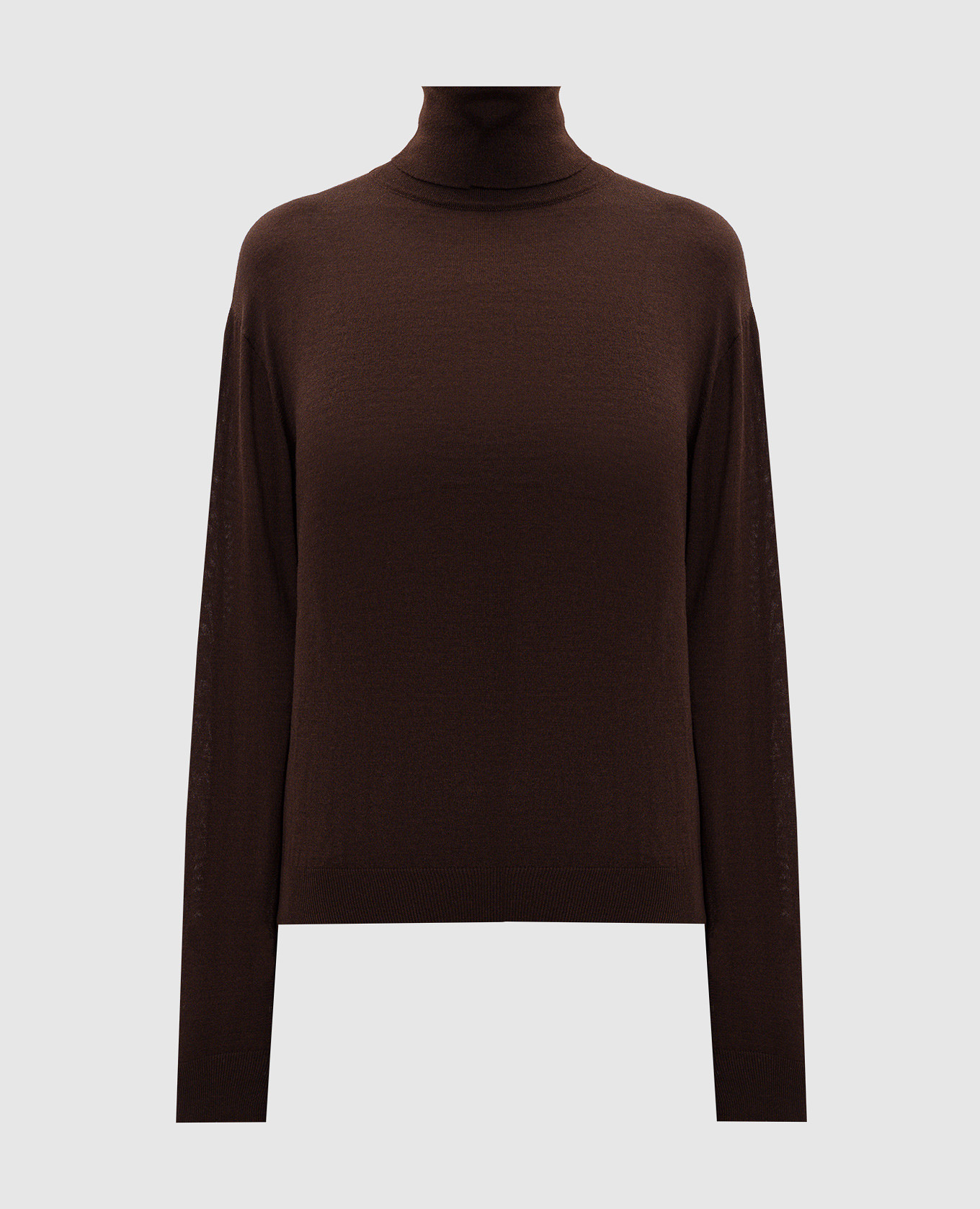 

Brown wool, silk and cashmere turtleneck Saint Laurent