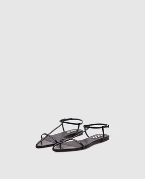 Jil Sander Black leather sandals J15WP0081P8226