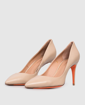 Santoni Beige leather shoes WDID70945HI2NSZA