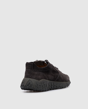 BUTTERO VINCI X gray suede sneakers B10540GORV
