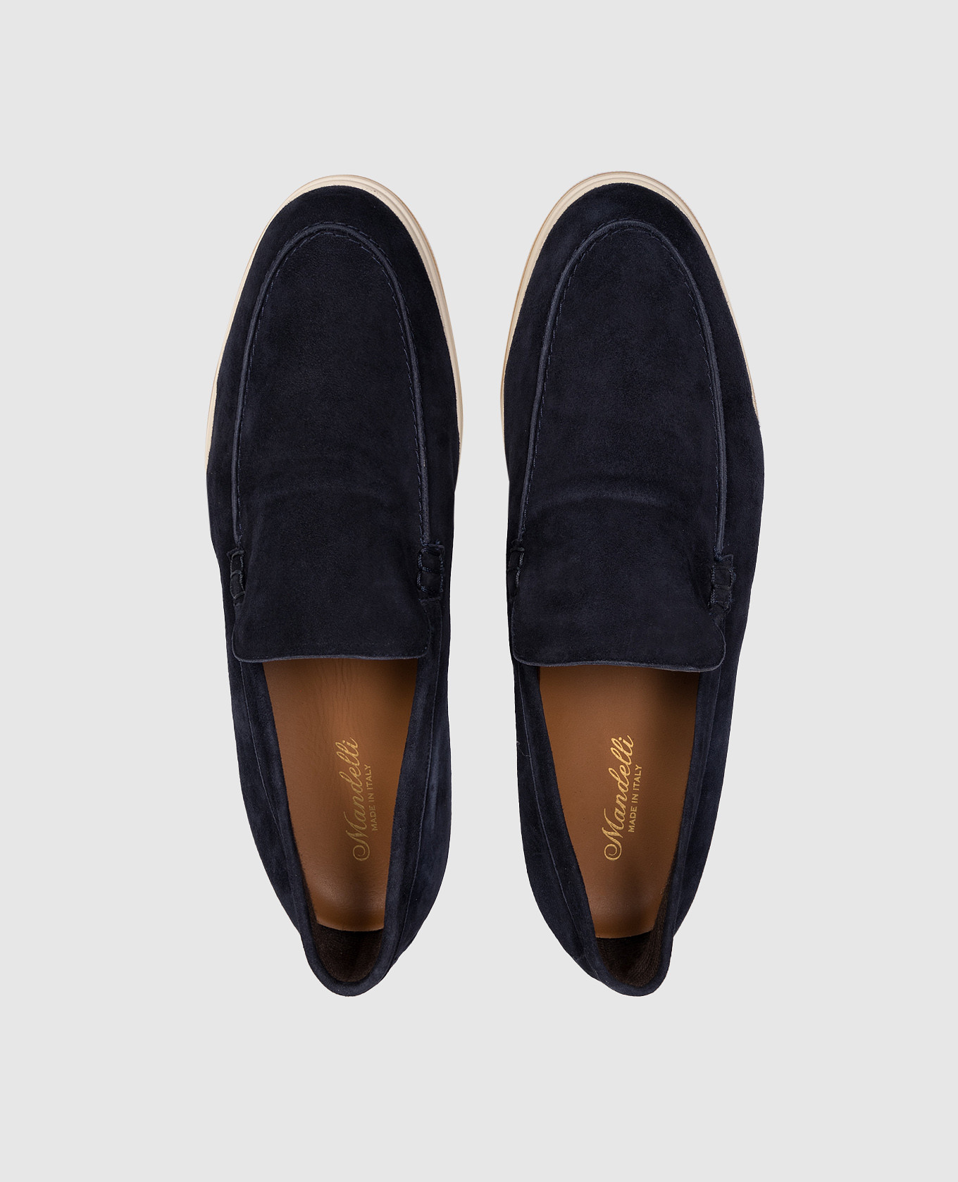 

Blue suede loafers Enrico Mandelli