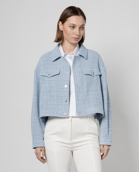 Herno Blue jacket with sequins GA000252D13177