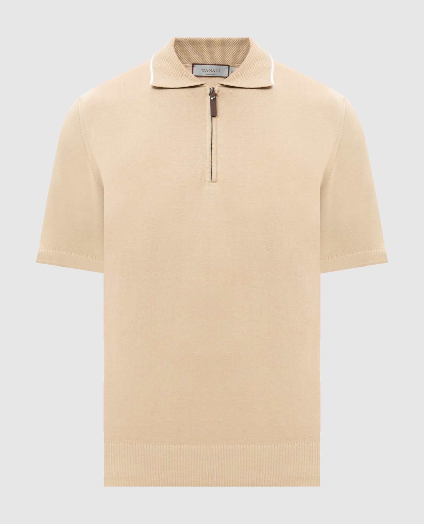 Beige polo Canali