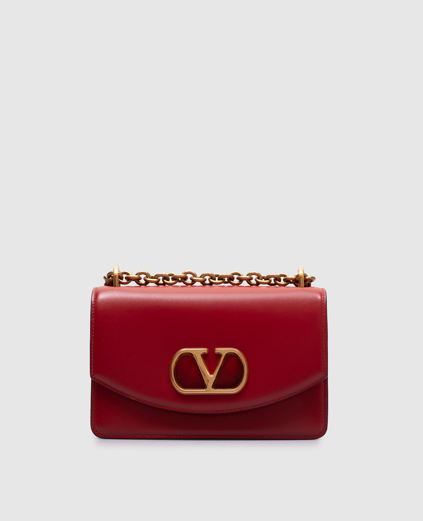 

Red leather VLogo bag Valentino