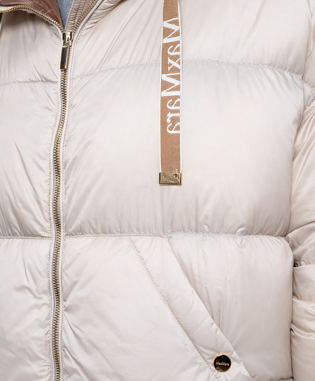 ◆MAX MARA 最新作◆Trebi ダウンジャケット/Beige◆ Max Mara - Beige quilted down jacket with logo TREBI - shop