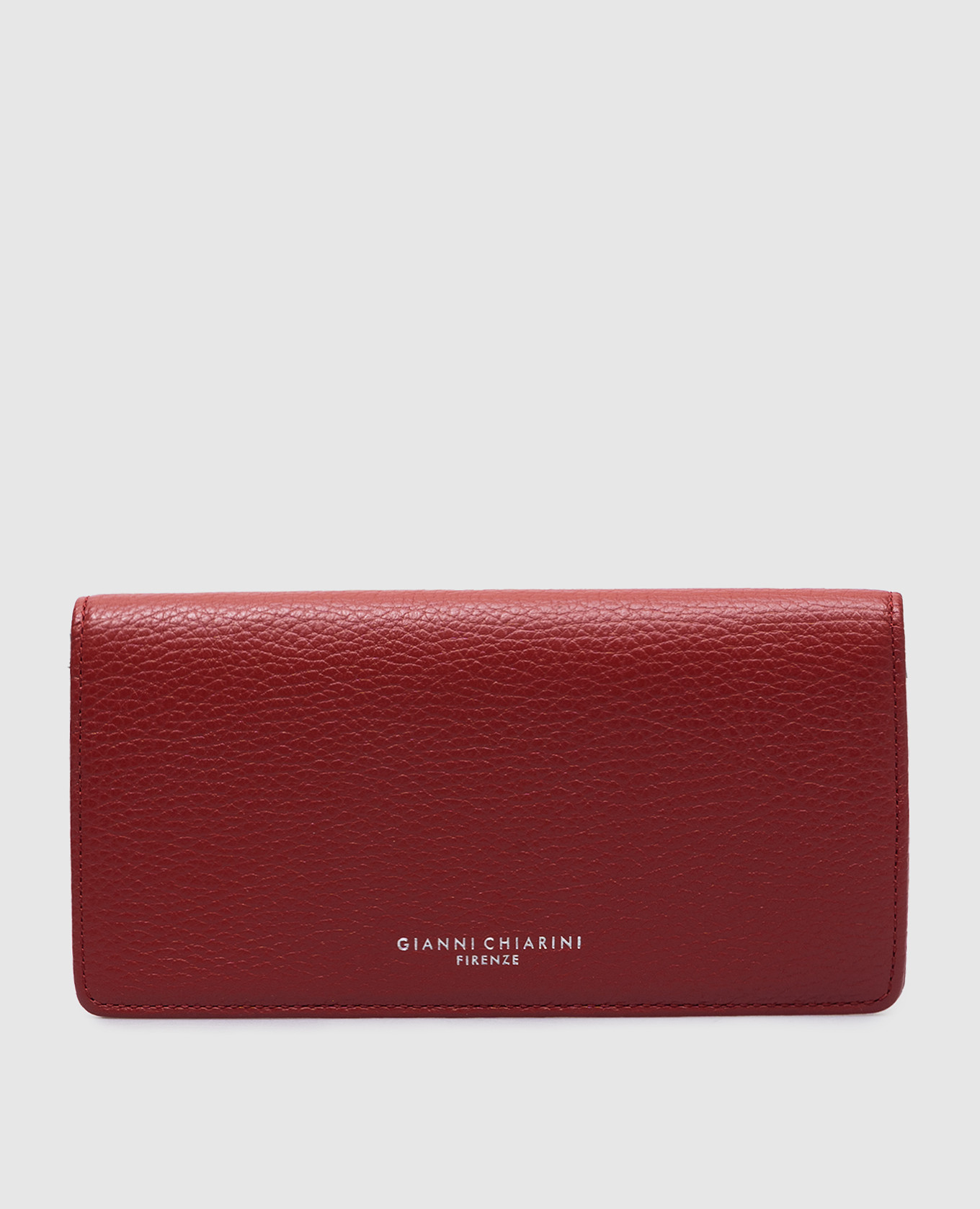 

Red leather wallet with logo Gianni Chiarini