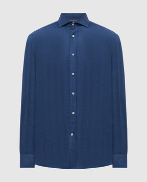 Brunello Cucinelli Blue patterned shirt MY6370627