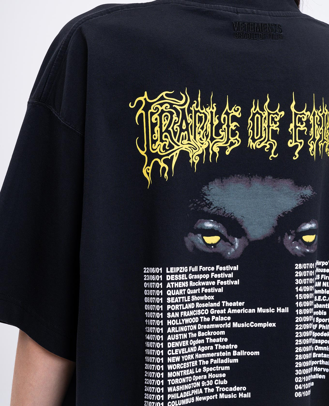 

Black T-shirt with print Vetements