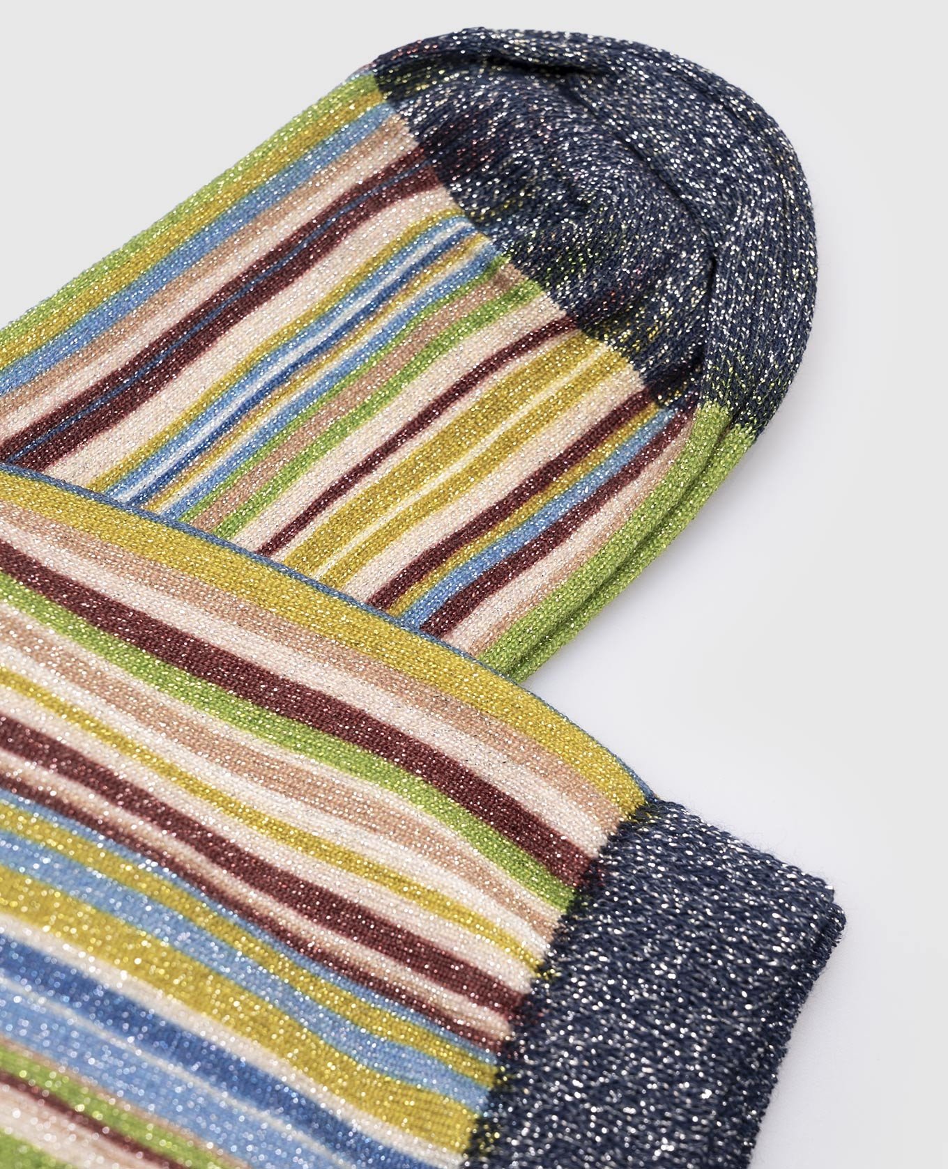 

Green striped socks Momoni