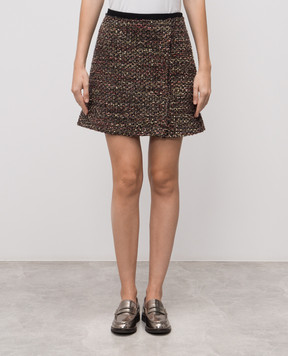Momoni Pocky black tweed mini skirt with wool 252MMOSK015252MO20