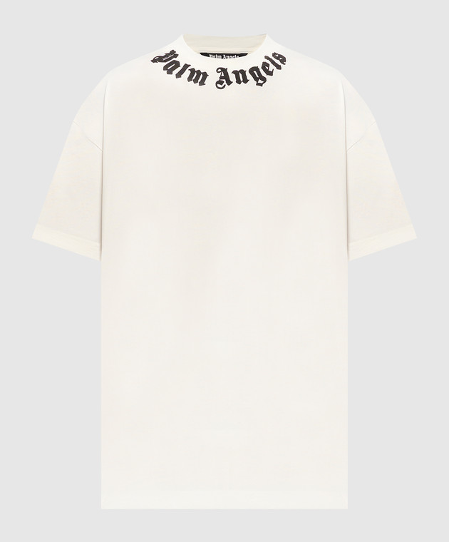 Palm Angels - White t-shirt with contrasting logo