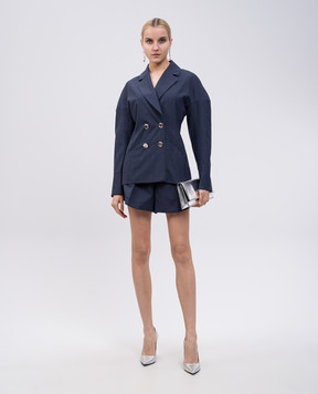 Givenchy Blue wool shorts BW515G15V5