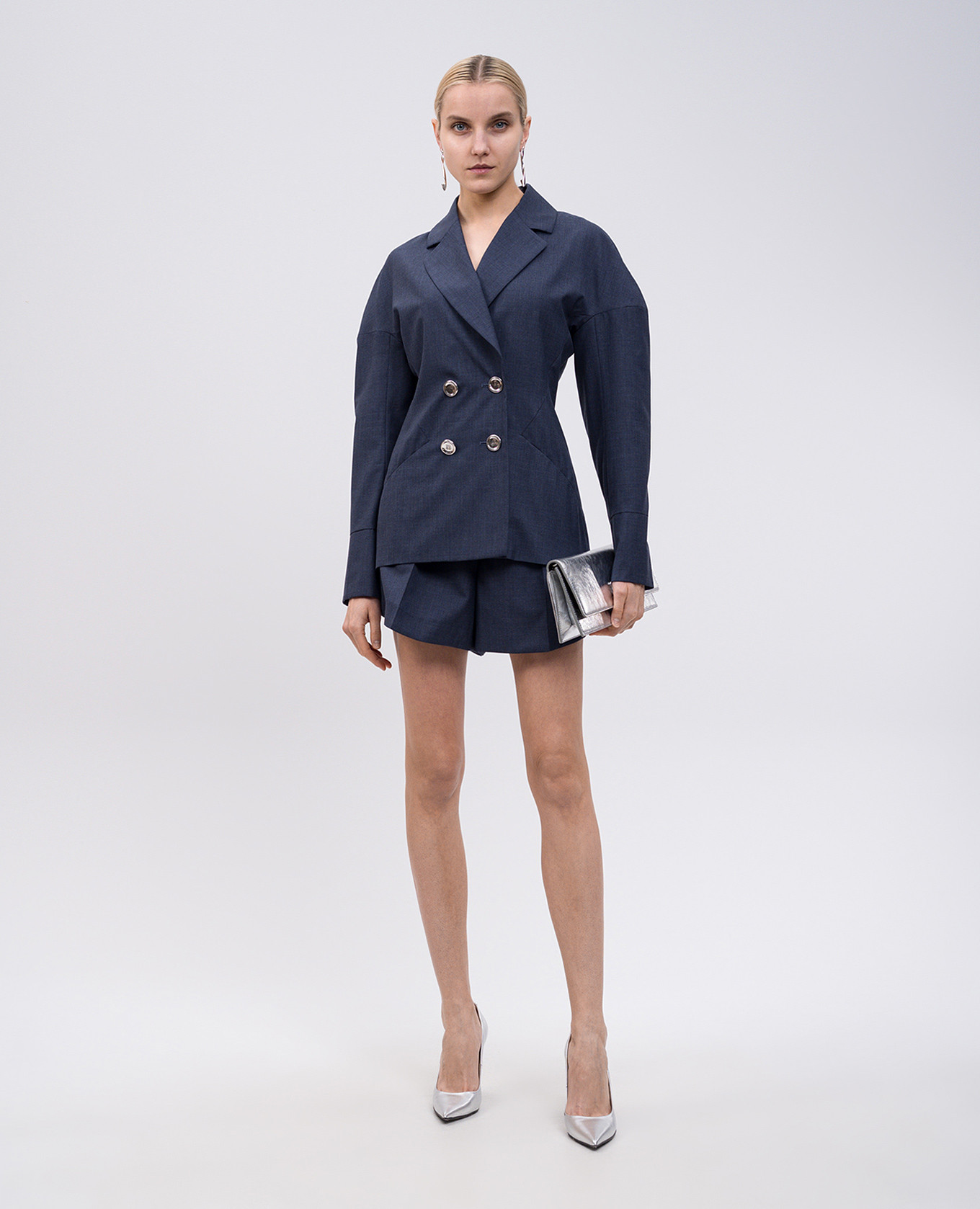 Blue wool shorts Givenchy 2