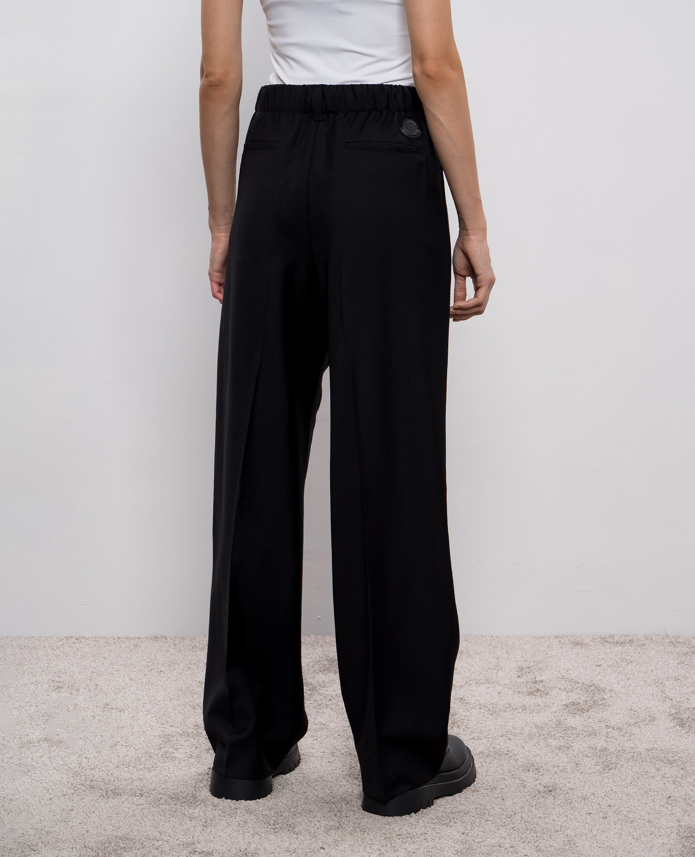 Black wool pants Moncler 4