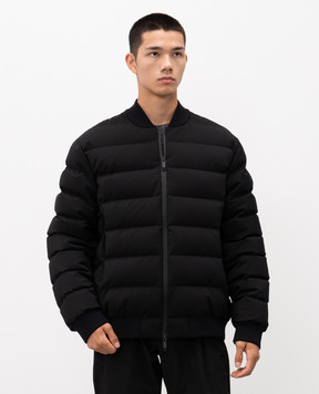 Moncler Black puffer jacket with logo patch K20911A00032598OT