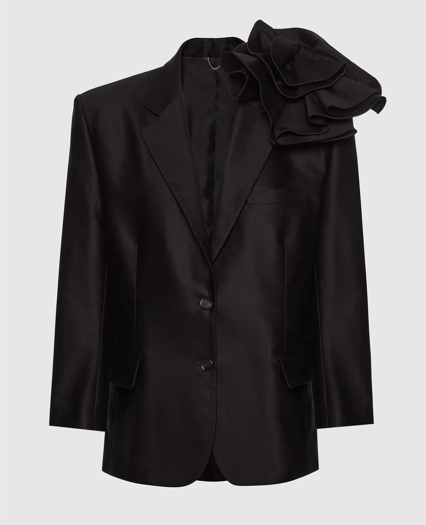 

Black jacket with brooch Magda Butrym