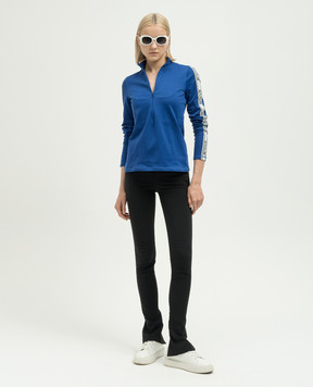 Wolford Blue longsleeve with logo pattern 52984
