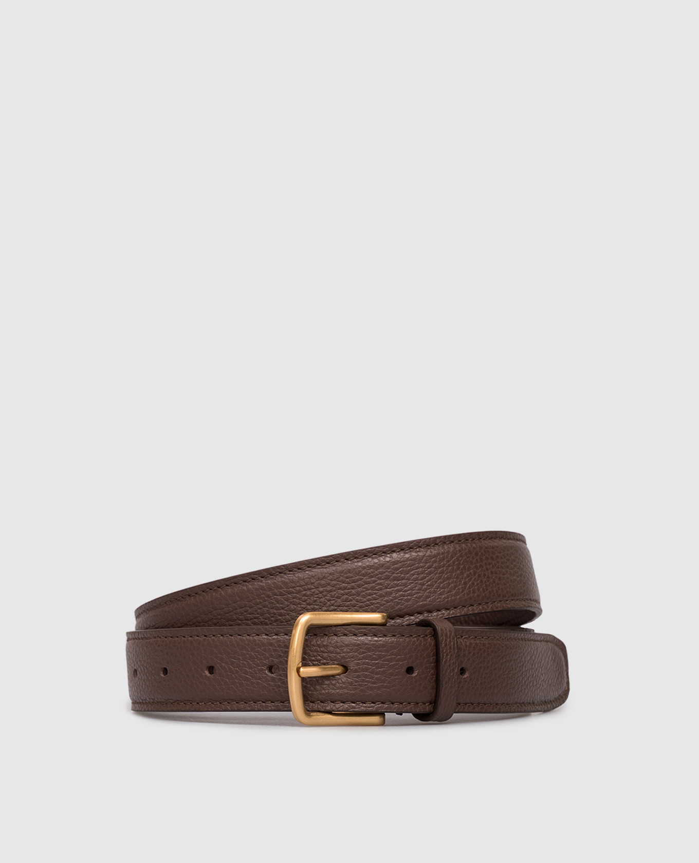 

Brown embossed leather belt Babe Pay Pls