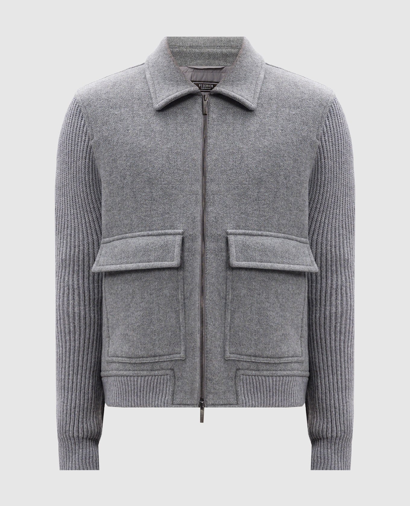 Gray wool and cashmere jacket peserico