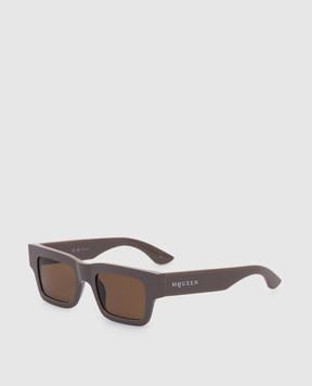 Alexander McQueen Brown sunglasses with logo 832526J0749