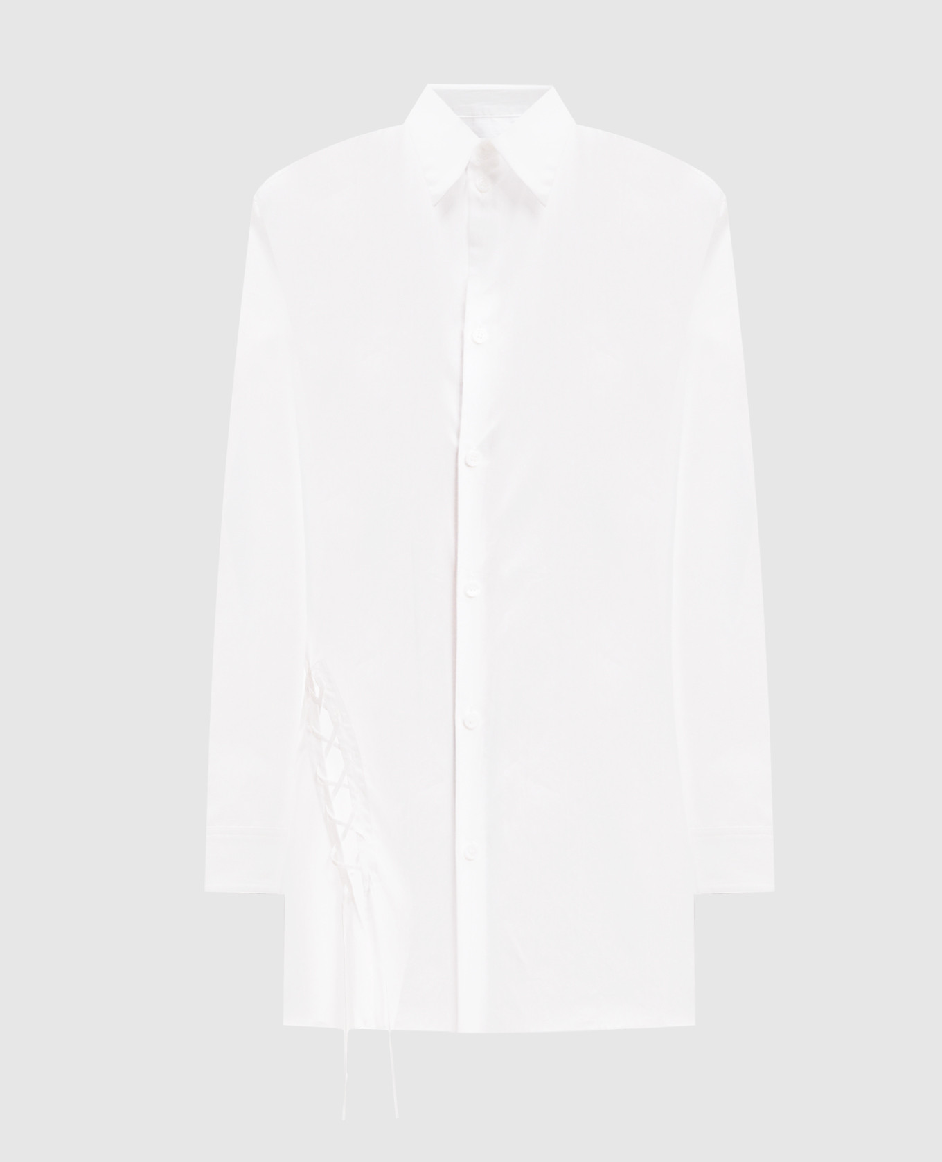 

White blouse with asymmetry Y` Yamamoto