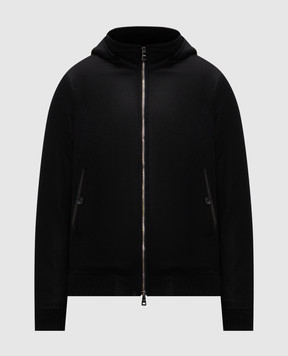 Cashmere&Whiskey Black wool and cashmere jacket 7400855211